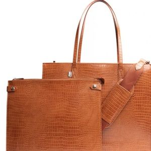 Large work/ travel tote with removable insert